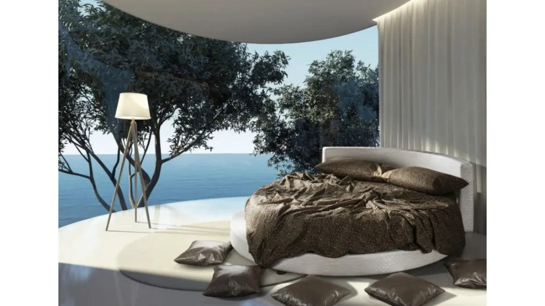 Letto rotondo Luxor di Baiardi