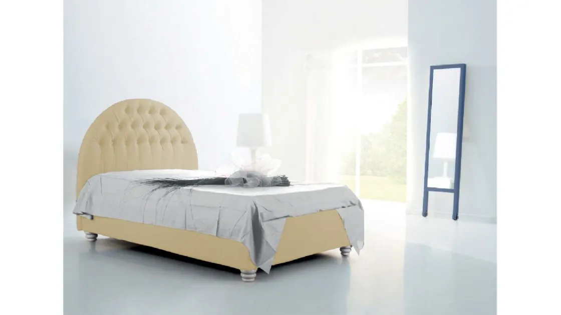 Letto Singolo Luna Capitonné di Baiardi