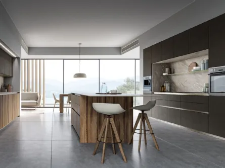 Cucina Moderna con isola Vivere Italia 02 di Spagnol Cucine