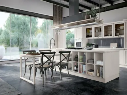 Cucina Shabby Chic con isola e penisola Avenue 23 09 di Spagnol Cucine